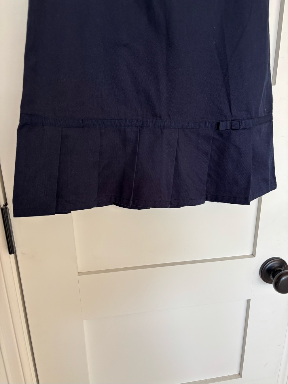 French Toast Navy Sleeveless Pleated-Hem School Jumper Dress - Picture 7 of 9